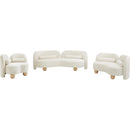 Meridian Daphne Cream Velvet Chair IMAGE 12