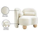 Meridian Daphne Cream Velvet Chair IMAGE 18