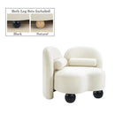  Manufacturer Color_Cream -- Daphne Cream Velvet Upholstered Chair IMAGE 2