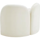  Manufacturer Color_Cream -- Daphne Cream Velvet Upholstered Chair IMAGE 8