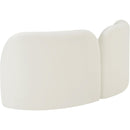  Manufacturer Color_Cream -- Daphne 64" Cream Velvet Upholstered Loveseat IMAGE 8