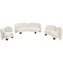  Manufacturer Color_Cream -- Daphne 89" Cream Velvet Upholstered Sofa IMAGE 13