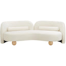  Manufacturer Color_Cream -- Daphne 89" Cream Velvet Upholstered Sofa IMAGE 5