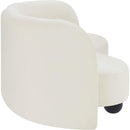  Manufacturer Color_Cream -- Daphne 89" Cream Velvet Upholstered Sofa IMAGE 6