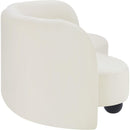 Meridian Daphne Cream Velvet Sofa IMAGE 6