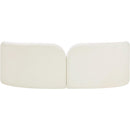  Manufacturer Color_Cream -- Daphne 89" Cream Velvet Upholstered Sofa IMAGE 7