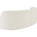  Manufacturer Color_Cream -- Daphne 89" Cream Velvet Upholstered Sofa IMAGE 8