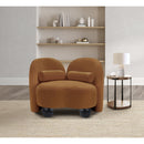  Manufacturer Color_Saddle -- Daphne Saddle Velvet Upholstered Chair IMAGE 4