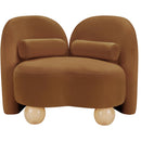  Manufacturer Color_Saddle -- Daphne Saddle Velvet Upholstered Chair IMAGE 5