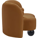  Manufacturer Color_Saddle -- Daphne Saddle Velvet Upholstered Chair IMAGE 6