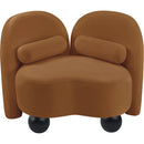  Manufacturer Color_Saddle -- Daphne Saddle Velvet Upholstered Chair IMAGE 9