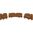 Manufacturer Color_Saddle -- Daphne 64" Saddle Velvet Upholstered Loveseat IMAGE 12