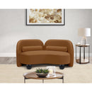  Manufacturer Color_Saddle -- Daphne 64" Saddle Velvet Upholstered Loveseat IMAGE 4