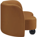  Manufacturer Color_Saddle -- Daphne 64" Saddle Velvet Upholstered Loveseat IMAGE 6