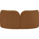 Manufacturer Color_Saddle -- Daphne 64" Saddle Velvet Upholstered Loveseat IMAGE 7