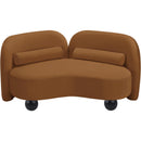  Manufacturer Color_Saddle -- Daphne 64" Saddle Velvet Upholstered Loveseat IMAGE 9
