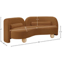 Meridian Daphne Saddle Velvet Sofa IMAGE 17