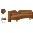  Manufacturer Color_Saddle -- Daphne 89" Saddle Velvet Upholstered Sofa IMAGE 18