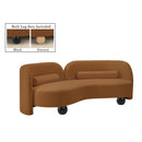  Manufacturer Color_Saddle -- Daphne 89" Saddle Velvet Upholstered Sofa IMAGE 2
