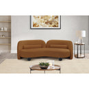  Manufacturer Color_Saddle -- Daphne 89" Saddle Velvet Upholstered Sofa IMAGE 4