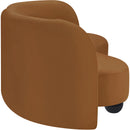  Manufacturer Color_Saddle -- Daphne 89" Saddle Velvet Upholstered Sofa IMAGE 6