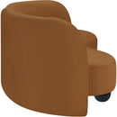Meridian Daphne Saddle Velvet Sofa IMAGE 6