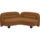  Manufacturer Color_Saddle -- Daphne 89" Saddle Velvet Upholstered Sofa IMAGE 9
