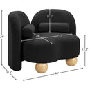  Manufacturer Color_Black -- Meridian Daphne Stationary Fabric Chair IMAGE 17