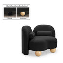  Manufacturer Color_Black -- Meridian Daphne Stationary Fabric Chair IMAGE 1