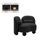  Manufacturer Color_Black -- Meridian Daphne Stationary Fabric Chair IMAGE 2