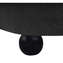 Meridian Daphne Black Boucle Fabric Loveseat IMAGE 11