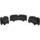 Meridian Daphne Black Boucle Fabric Loveseat IMAGE 13
