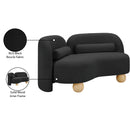  Manufacturer Color_Black -- Meridian Daphne Stationary Fabric Loveseat IMAGE 18