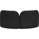  Manufacturer Color_Black -- Meridian Daphne Stationary Fabric Loveseat IMAGE 7