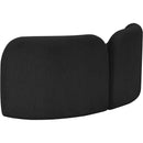  Manufacturer Color_Black -- Meridian Daphne Stationary Fabric Loveseat IMAGE 8