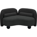  Manufacturer Color_Black -- Meridian Daphne Stationary Fabric Loveseat IMAGE 9