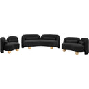  Manufacturer Color_Black -- Meridian Daphne Stationary Fabric Sofa IMAGE 12