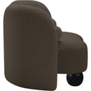  Manufacturer Color_Brown -- Daphne Brown Boucle Fabric Upholstered Chair IMAGE 6