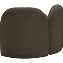  Manufacturer Color_Brown -- Daphne Brown Boucle Fabric Upholstered Chair IMAGE 8