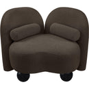 Meridian Daphne Brown Boucle Fabric Chair IMAGE 9