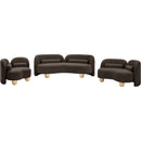  Manufacturer Color_Brown -- Daphne 64" Brown Boucle Fabric Upholstered Loveseat IMAGE 12
