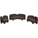 Meridian Daphne Brown Boucle Fabric Loveseat IMAGE 13