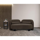  Manufacturer Color_Brown -- Daphne 64" Brown Boucle Fabric Upholstered Loveseat IMAGE 4