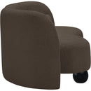 Manufacturer Color_Brown -- Daphne 64" Brown Boucle Fabric Upholstered Loveseat IMAGE 6