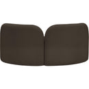  Manufacturer Color_Brown -- Daphne 64" Brown Boucle Fabric Upholstered Loveseat IMAGE 7