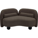  Manufacturer Color_Brown -- Daphne 64" Brown Boucle Fabric Upholstered Loveseat IMAGE 9