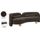 Meridian Daphne Brown Boucle Fabric Sofa IMAGE 18