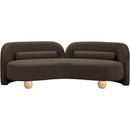  Manufacturer Color_Brown -- Daphne 89" Brown Boucle Fabric Upholstered Sofa IMAGE 5