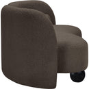 Meridian Daphne Brown Boucle Fabric Sofa IMAGE 6