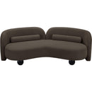  Manufacturer Color_Brown -- Daphne 89" Brown Boucle Fabric Upholstered Sofa IMAGE 9